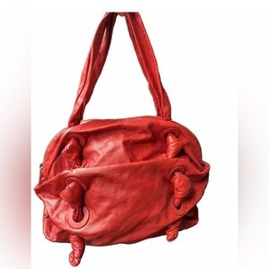 Michael Kors genuine leather purse, Zuma in red, rare find, limited edition!